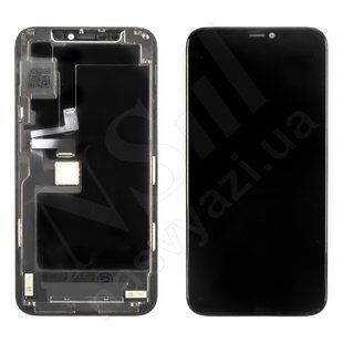 Дисплей APPLE iPhone 11 PRO IPS IN CELL HD HL з чорним тачскріном 00-00123883 фото