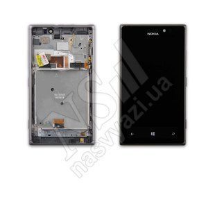 Дисплей NOKIA 925 з чорним тачскріном і рамкою 00-00013685 фото