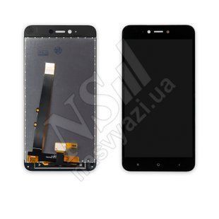 Дисплей XIAOMI Redmi Note 5A 2017 з чорним тачскріном 00-00018974 фото