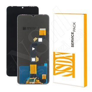 Дисплей TECNO Spark 8C KG5K 2022 Service Pack з чорним тачскрином 00-00122186 фото
