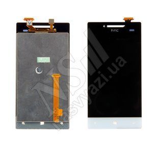 Дисплей HTC A620e 8S з білим тачскріном 00-00000256 фото