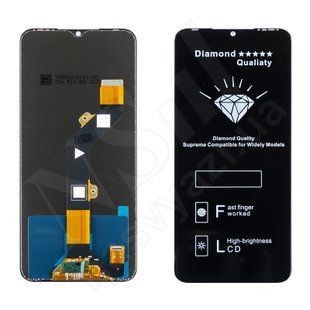 Дисплей TECNO Spark 8C KG5K 2022 з чорним тачскрином 00-00023967 фото