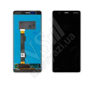 Дисплей NOKIA 5.1 Dual Sim TA-1075TA-1061TA-1088 2018 з чорним тачскрином 00-00019635 фото