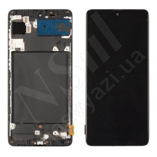 Дисплей SAMSUNG A715 Galaxy A712020 OLED з чорним тачскрином і рамкою 00-00024343 фото