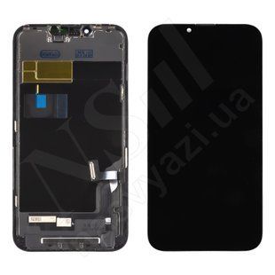 Дисплей APPLE iPhone 13 IPS IN CELL ASI HD+ ZY з чорним тачскріном 00-00122501 фото