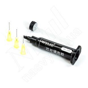 Клей-герметик WYLIE WL-209 UV для закріплення мікросхем, у шприці глянцевий 5 мл 00-00123165 фото