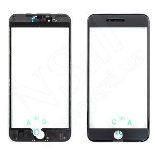 Стекло тачскрина APPLE iPhone 6S Plus чёрное, с рамкой и OCA плёнкой 00-00024675 фото