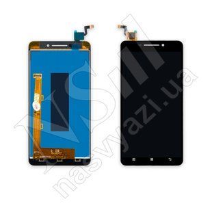Дисплей LENOVO S60 шлейф зліва з чорним тачскріном 00-00000452 фото