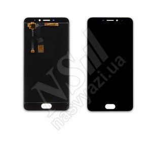 Дисплей MEIZU M5 Note M621H з чорним тачскріном 00-00016281 фото