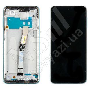 Дисплей XIAOMI Redmi Note 9 ProNote 9S 2020 з чорним тачскріном і зеленою рамкою 00-00022964 фото