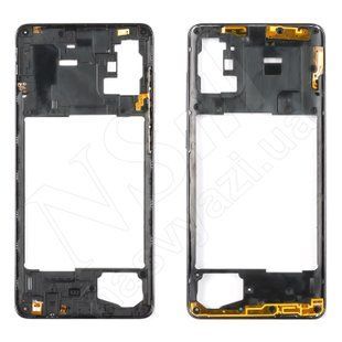 Рамка корпусна SAMSUNG A715 Galaxy A71 2021, чорна 00-00024940 фото