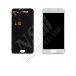 Дисплей MEIZU M5 Note M621H з білим тачскріном 00-00016284 фото