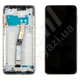Дисплей XIAOMI Redmi Note 9 ProNote 9S 2020 з чорним тачскріном і золотою рамкою 00-00022965 фото