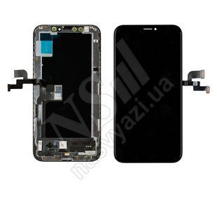 Дисплей APPLE iPhone XS IPS IN CELL FHD ZY з чорним тачскріном 00-00019645 фото