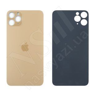 Задня кришка APPLE iPhone 11 Pro Max Matte Gold золотиста великі отвори 00-00021275 фото