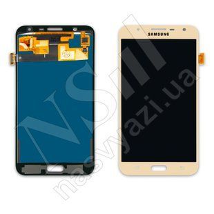Дисплей SAMSUNG J701 Galaxy J7 Neo 2017 з золотистим тачскріном 00-00020440 фото