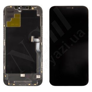 Дисплей APPLE iPhone 12 PRO Max IPS IN CELL HD HL з чорним тачскріном 00-00124300 фото
