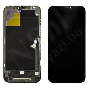 Дисплей APPLE iPhone 12 PRO Max IPS IN CELL ASI HD+ ZY із чорним тачскрином 00-00124351 фото
