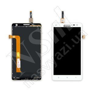 Дисплей LENOVO S856 з білим тачскріном 00-00000466 фото