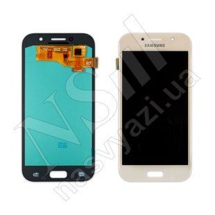 Дисплей SAMSUNG A520 Galaxy A5 2017 OLED з золотистим тачскріном 00-00021740 фото