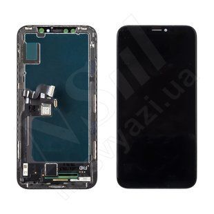 Дисплей APPLE iPhone X IPS IN CELL FHD ZY з чорним тачскріном 00-00120928 фото