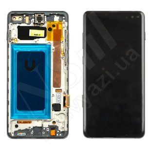 Дисплей SAMSUNG G975 Galaxy S10 Plus 2019 IPS з чорним тачскрином та рамкою 00-00024518 фото
