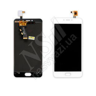 Дисплей MEIZU M3 з білим тачскріном 00-00015431 фото
