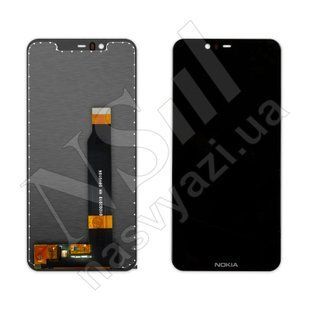 Дисплей NOKIA 5.1 PlusX5 TA-1120TA-1105TA-1102 2018 з чорним тачскрином 00-00020495 фото
