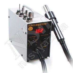 Паяльна станція QUICK 857DW+ 580W турбінна тільки фен 100-450&deg;С 00-00021415 фото
