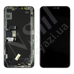 Дисплей APPLE iPhone XS Max OLED GX з чорним тачскрином 00-00020940 фото