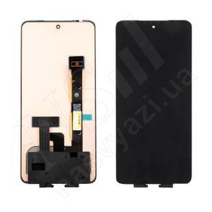Дисплей MOTOROLA G82 XT2225 OLED 2022 з чорним тачскріном 00-00120937 фото