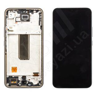 Дисплей SAMSUNG A346 Galaxy A34 5G 2023 OLED з чорним тачскрином та рамкою 00-00122173 фото