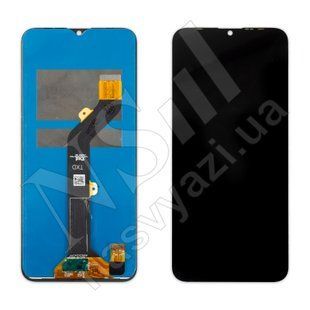 Дисплей TECNO Spark 6 Go KE5 2020 з чорним тачскрином 00-00022604 фото
