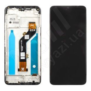 Дисплей INFINIX Smart 6 X6511 2022 з чорним тачскрином та рамкою 00-00123860 фото