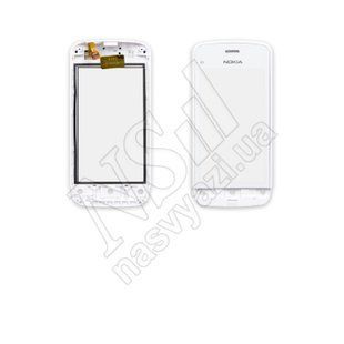 Тачскрін NOKIA C5-03 білого з рамкою 00-00002293 фото