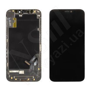Дисплей APPLE iPhone 12 Mini IPS IN CELL HD HL з чорним тачскріном 00-00124301 фото