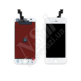 Дисплей APPLE iPhone 5S з білим тачскріном 00-00019567 фото