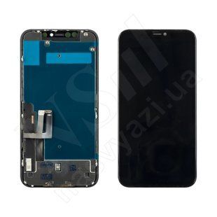 Дисплей APPLE iPhone 11 IPS IN CELL HD KD з чорним тачскріном 00-00120943 фото
