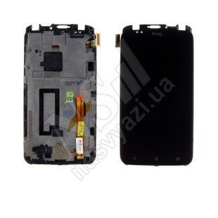 Дисплей HTC S720e One X з чорним тачскріном і рамкою 00-00015351 фото