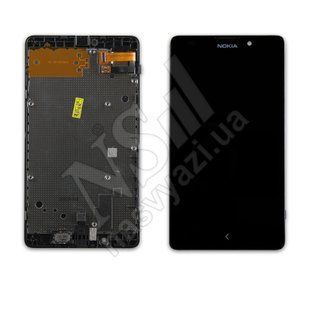 Дисплей NOKIA XL з чорним тачскріном і рамкою 00-00000904 фото