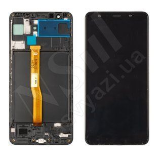 Дисплей SAMSUNG A750 Galaxy A72018 OLED з чорним тачскрином і чорною рамкою 00-00024312 фото
