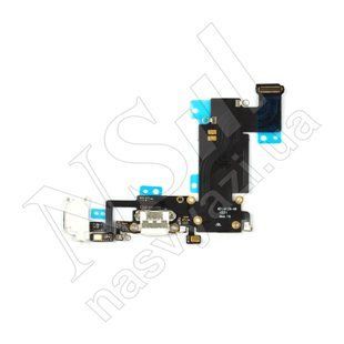 Шлейф APPLE iPhone 6S Plus на разъём наушников и питания белый 00-00019739 фото