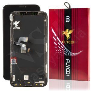 Дисплей APPLE iPhone X AMOLED FHD FLYCDI-HARD з чорним тачскріном 00-00124314 фото