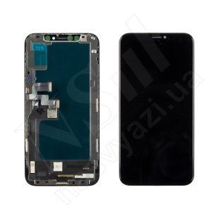 Дисплей APPLE iPhone XS IPS IN CELL HD KD з чорним тачскріном 00-00120946 фото