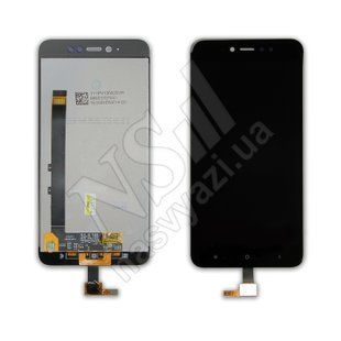 Дисплей XIAOMI Redmi Note 5A Prime 2017 з чорним тачскріном 00-00017576 фото