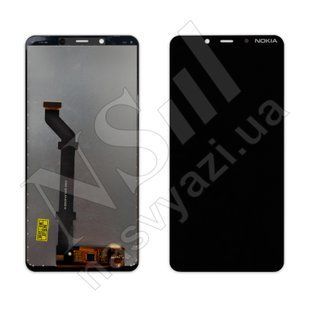 Дисплей NOKIA 3.1 Plus TA-1113TA-1117TA-1125 2018 з чорним тачскрином 00-00020507 фото