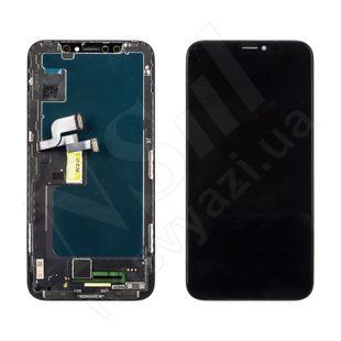 Дисплей APPLE iPhone X IPS IN CELL JK з чорним тачскріном 00-00120891 фото