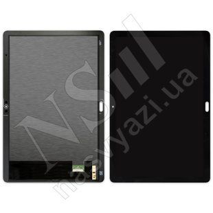 Дисплей HUAWEI MediaPad T5 10" 3G AGS2-L03AGS2-W19 2018 з чорним тачскрином з отвором під кнопку 00-00021657 фото