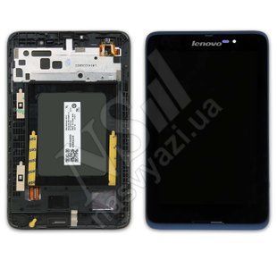 Дисплей LENOVO A3500 з чорним тачскріном і темно-синьою рамкою 00-00015066 фото