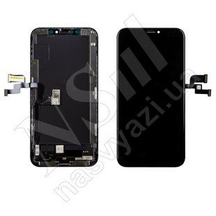 Дисплей APPLE iPhone XS OLED GX з чорним тачскріном 00-00019900 фото